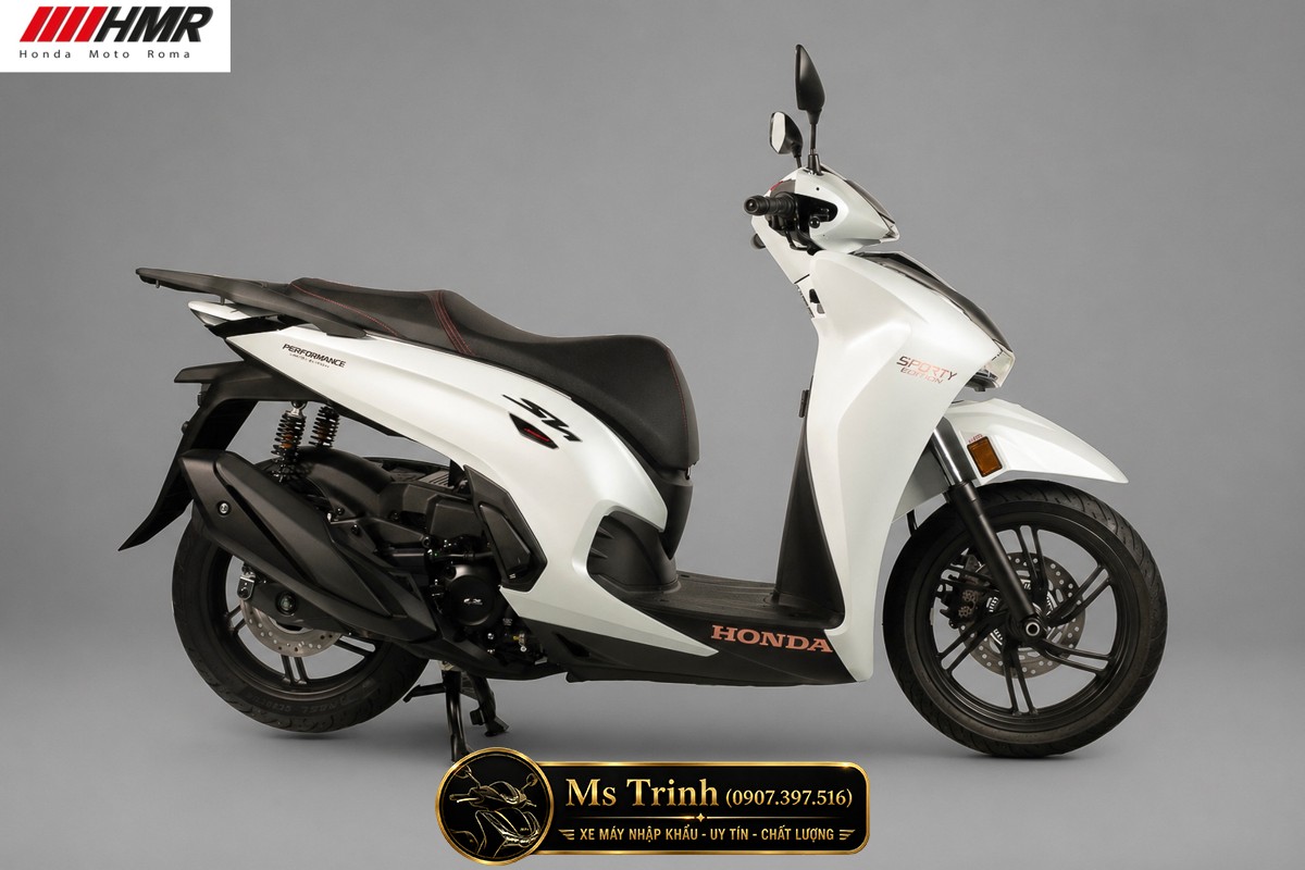 Honda SH350i nhập Ý 2026 tại Hà Nội - SH350i Sporty Trắng Nhám, Xám Bóng Đẳng Cấp Chuẩn Ý