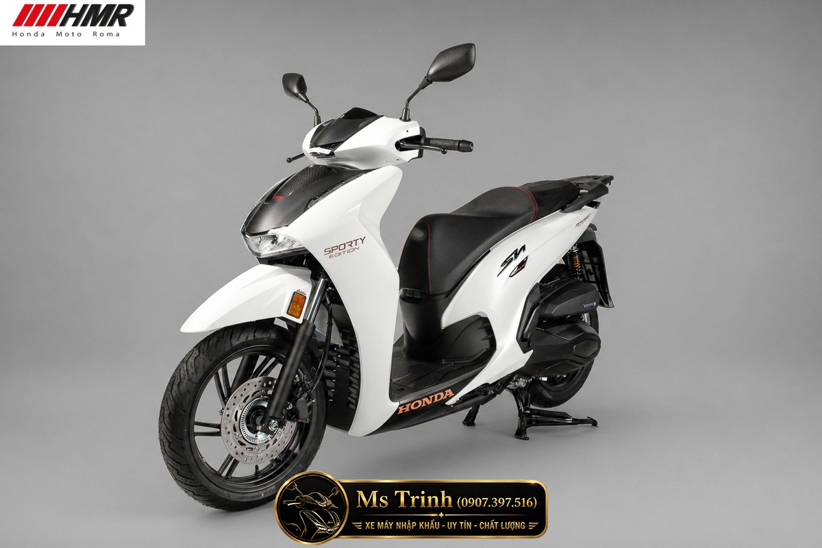 Honda SH350i nhập Ý 2026 tại Hà Nội - SH350i Sporty Trắng Nhám, Xám Bóng Đẳng Cấp Chuẩn Ý