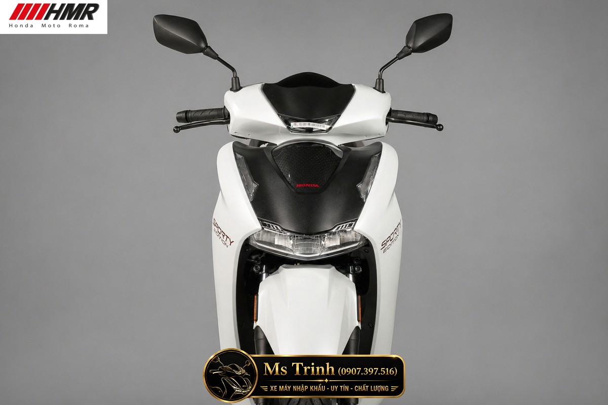 Honda SH350i nhập Ý 2026 tại Hà Nội - SH350i Sporty Trắng Nhám, Xám Bóng Đẳng Cấp Chuẩn Ý