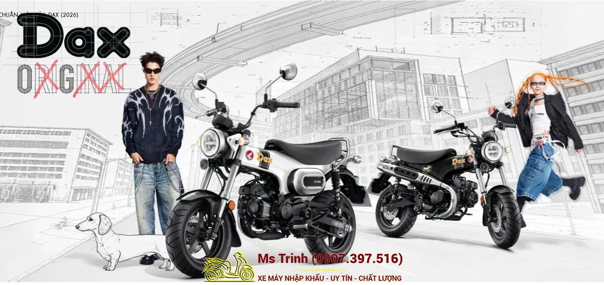 Honda Dax ST125 2026 tại Hà Nội - Minibike huyền thoại khung T-Bone đầy cá tính