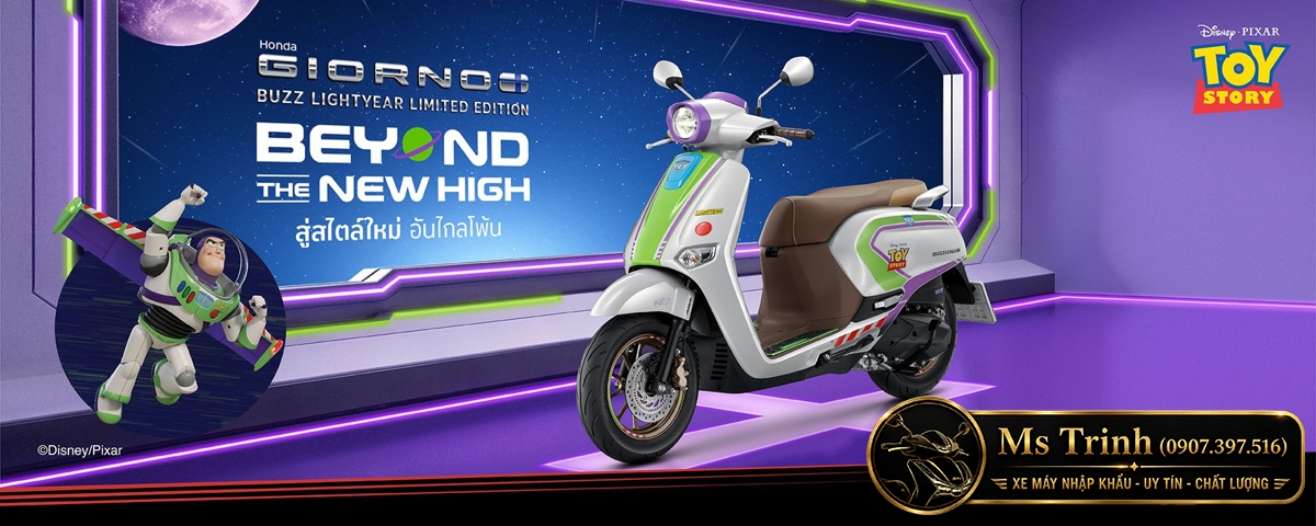 Honda Giorno+ Buzz Lightyear Limited Edition 2026 Bản giới hạn 2.000 xe tại Hà Nội