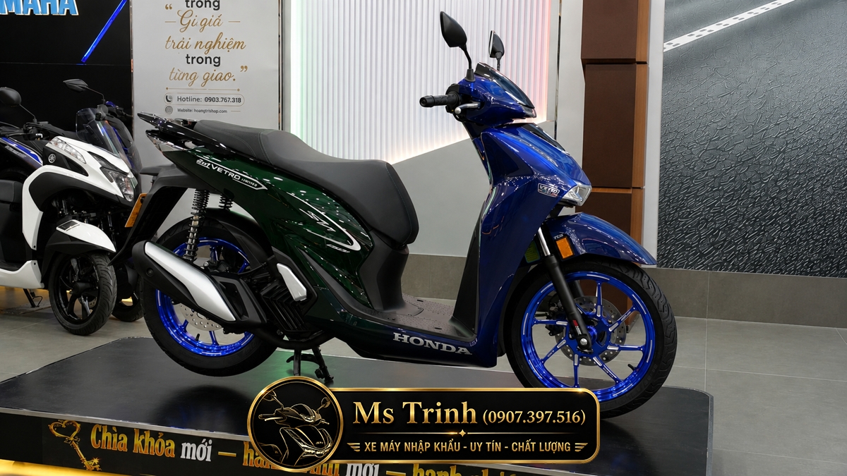 Honda SH150i Vetro Sapphire - Green tại Hà Nội: SH Ý 2 trong 1 giới hạn 200 xe