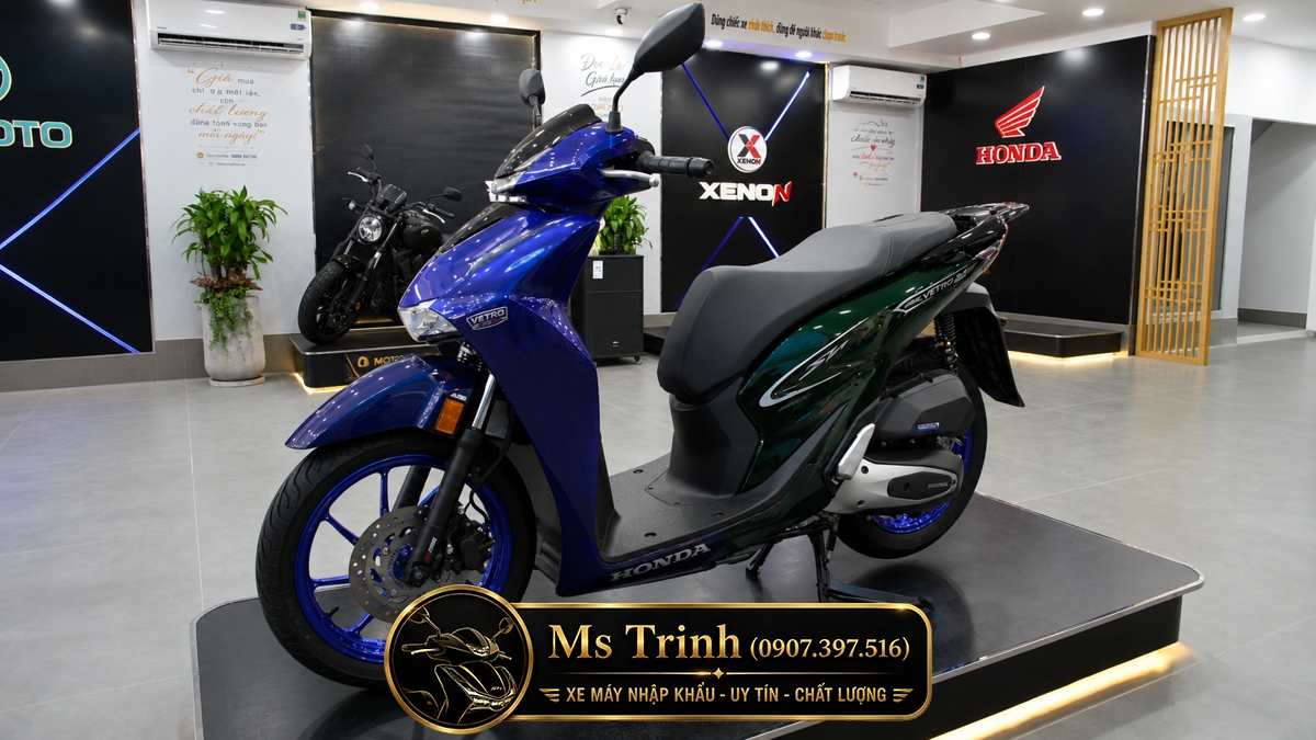 Honda SH150i Vetro Sapphire - Green tại Hà Nội: SH Ý 2 trong 1 giới hạn 200 xe