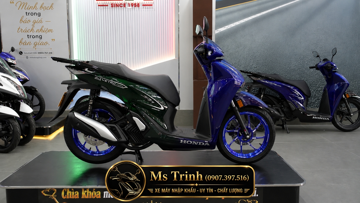 Honda SH150i Vetro Sapphire - Green tại Hà Nội: SH Ý 2 trong 1 giới hạn 200 xe