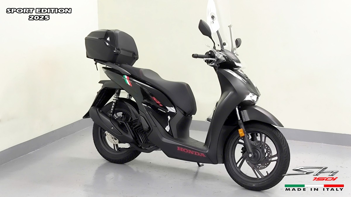 Honda SH150i 2025 Italy Sport Edition Màu Đen, Nhập Chính Hãng, Giá Rẻ tại Hà Nội