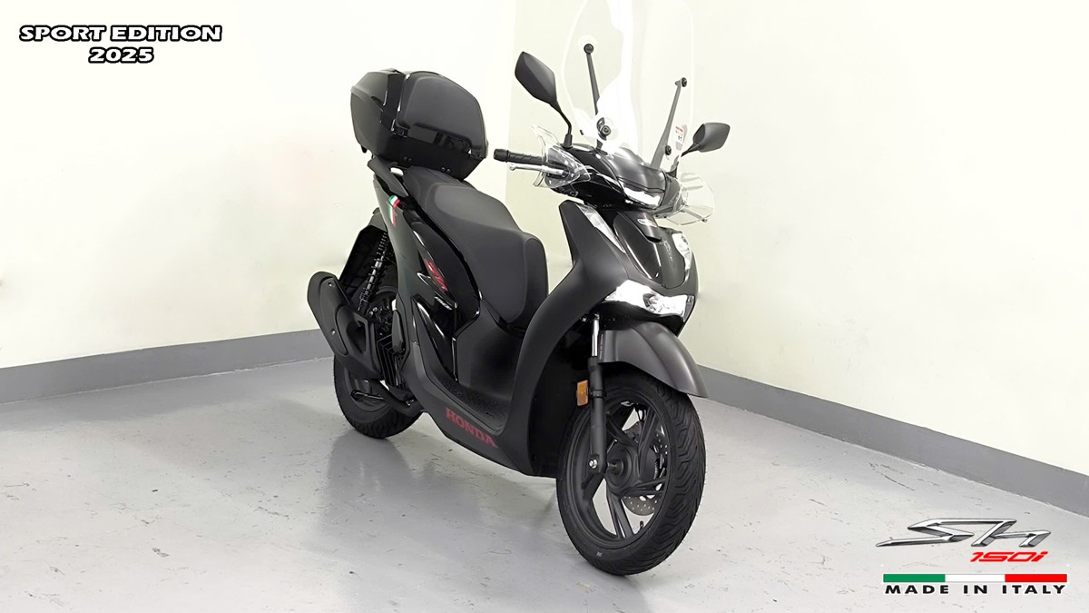Honda SH150i 2025 Italy Sport Edition Màu Đen, Nhập Chính Hãng, Giá Rẻ tại Hà Nội