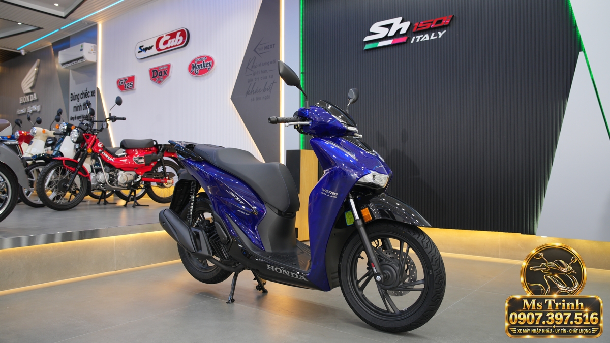 Honda SH150 Vetro Blue 2027 tại Hà Nội - Xanh Sapphire trong suốt, nhập Ý sang trọng