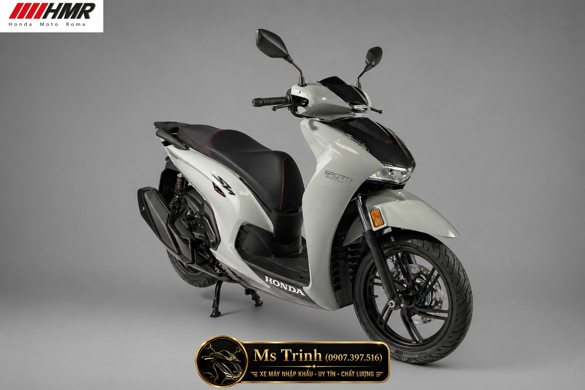 Honda SH350i nhập Ý 2026 tại Hà Nội - SH350i Sporty Trắng Nhám, Xám Bóng Đẳng Cấp Chuẩn Ý