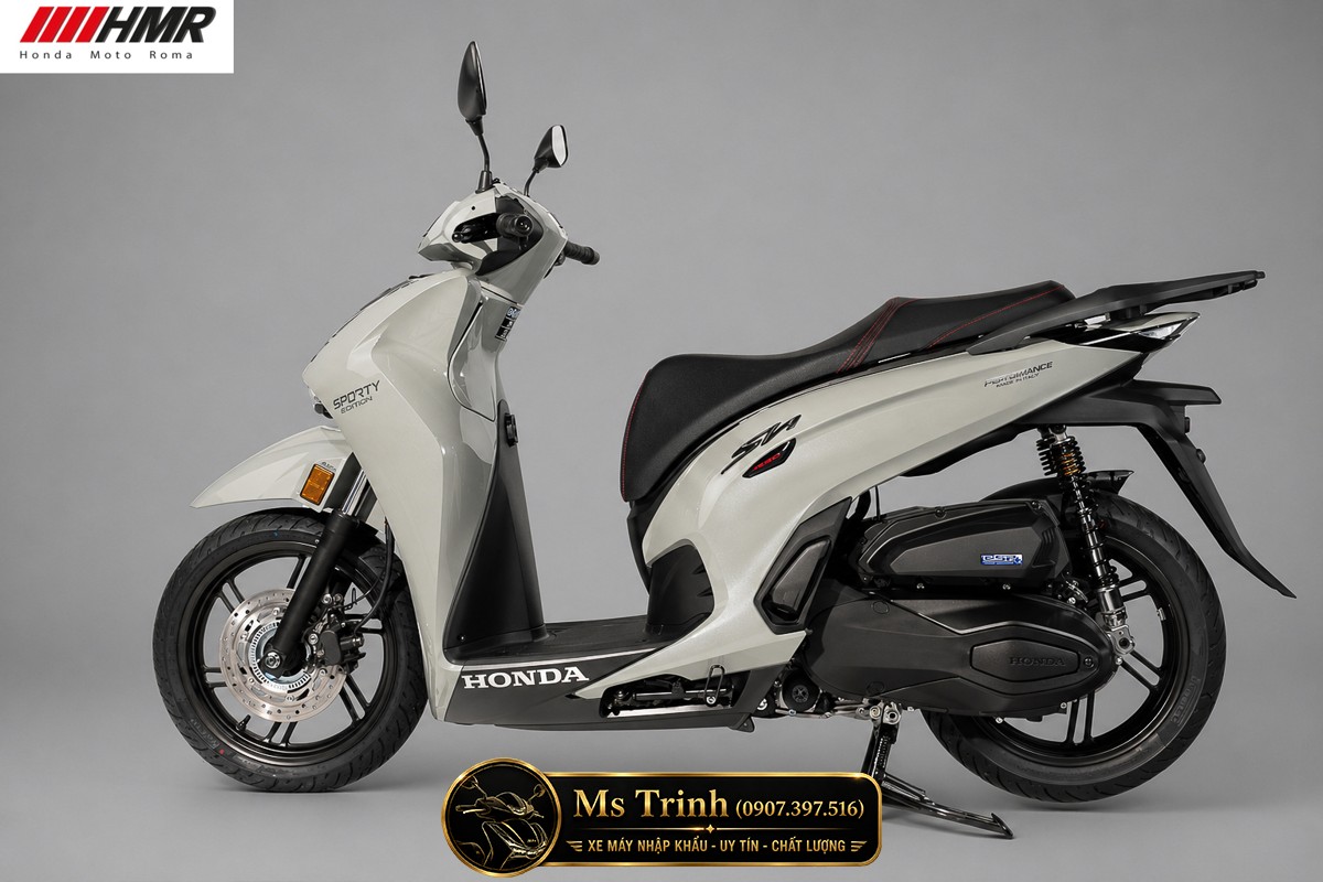 Honda SH350i nhập Ý 2026 tại Hà Nội - SH350i Sporty Trắng Nhám, Xám Bóng Đẳng Cấp Chuẩn Ý