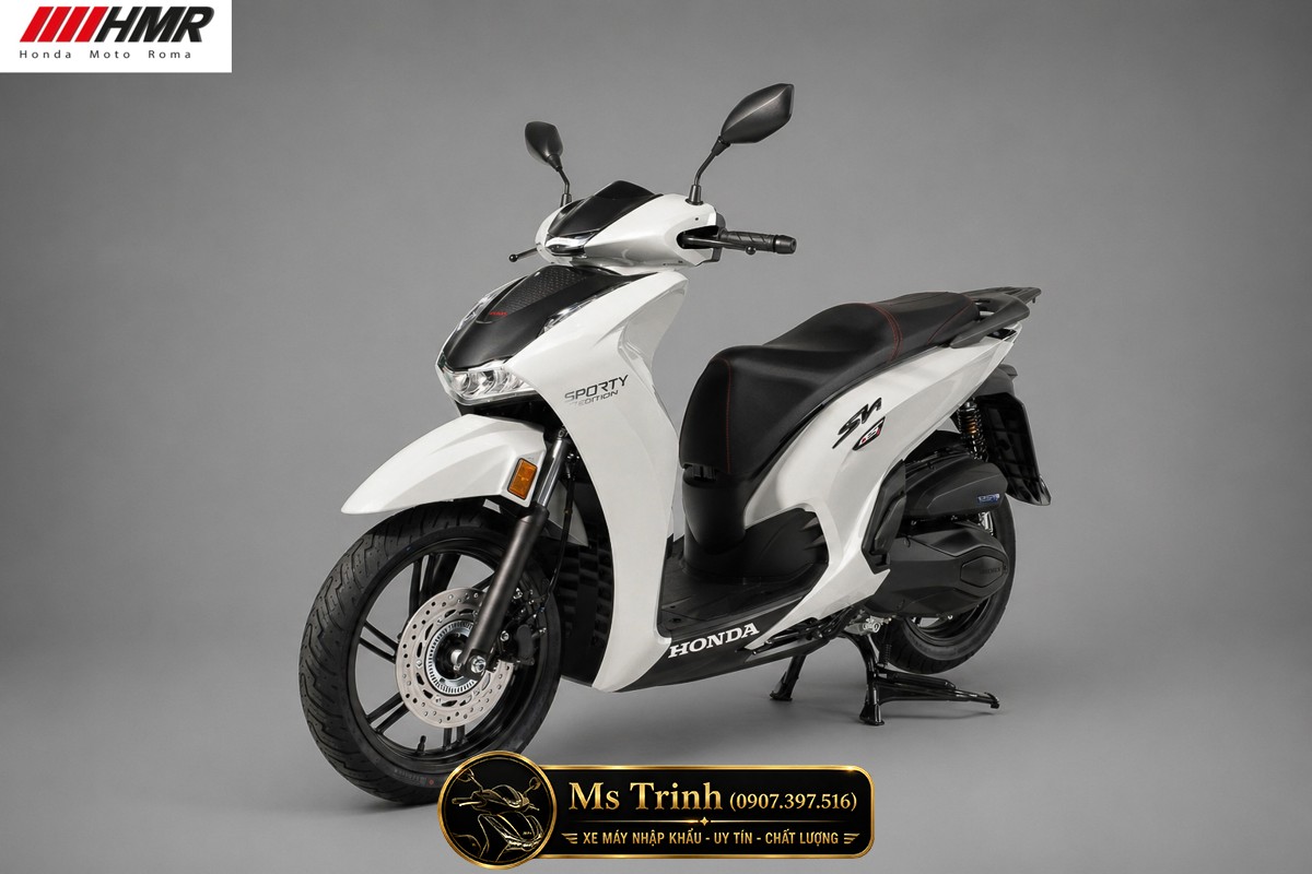 Honda SH350i nhập Ý 2026 tại Hà Nội - SH350i Sporty Trắng Nhám, Xám Bóng Đẳng Cấp Chuẩn Ý