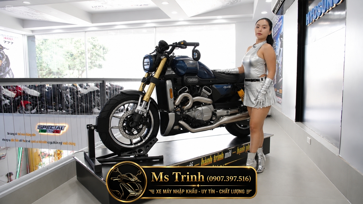 Hyosung GV350X tại Hà Nội - Cruiser 350cc Phong Cách Mỹ Cơ Bắp, Cá Tính