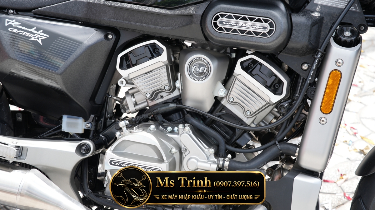 Hyosung GV350X tại Hà Nội - Cruiser 350cc Phong Cách Mỹ Cơ Bắp, Cá Tính