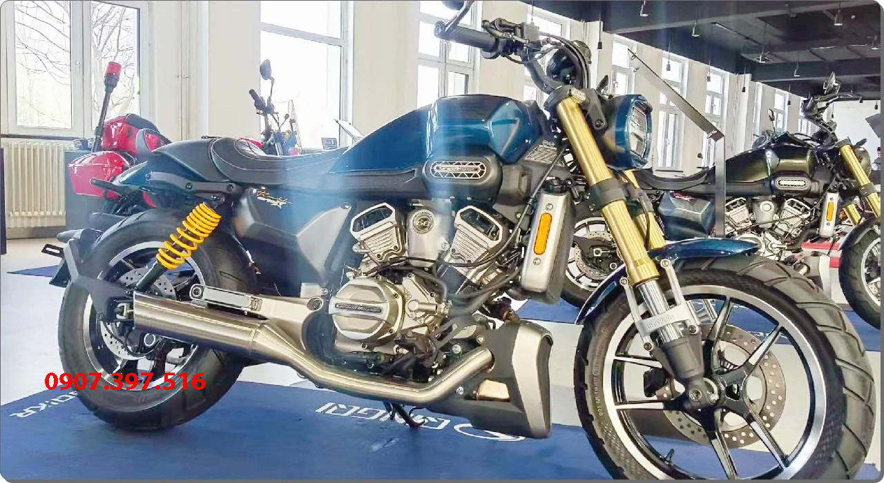 Hyosung GV350X tại Hà Nội - Cruiser 350cc Phong Cách Mỹ Cơ Bắp, Cá Tính