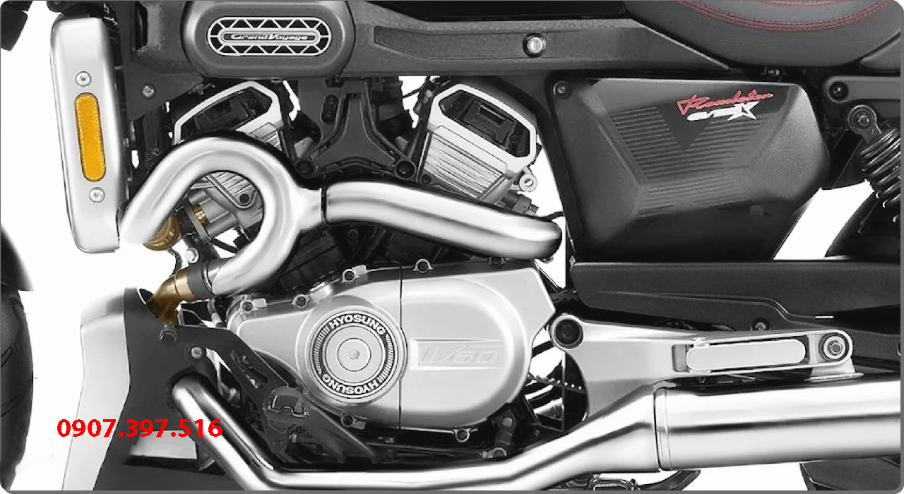 Hyosung GV350X tại Hà Nội - Cruiser 350cc Phong Cách Mỹ Cơ Bắp, Cá Tính