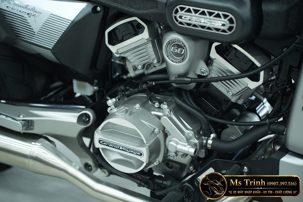 Hyosung GV350X tại Hà Nội - Cruiser 350cc Phong Cách Mỹ Cơ Bắp, Cá Tính