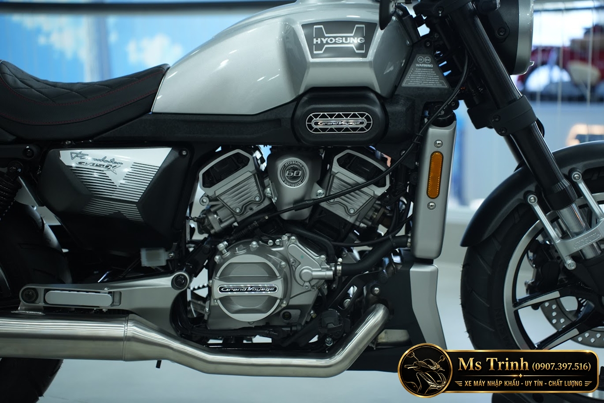 Hyosung GV350X tại Hà Nội - Cruiser 350cc Phong Cách Mỹ Cơ Bắp, Cá Tính