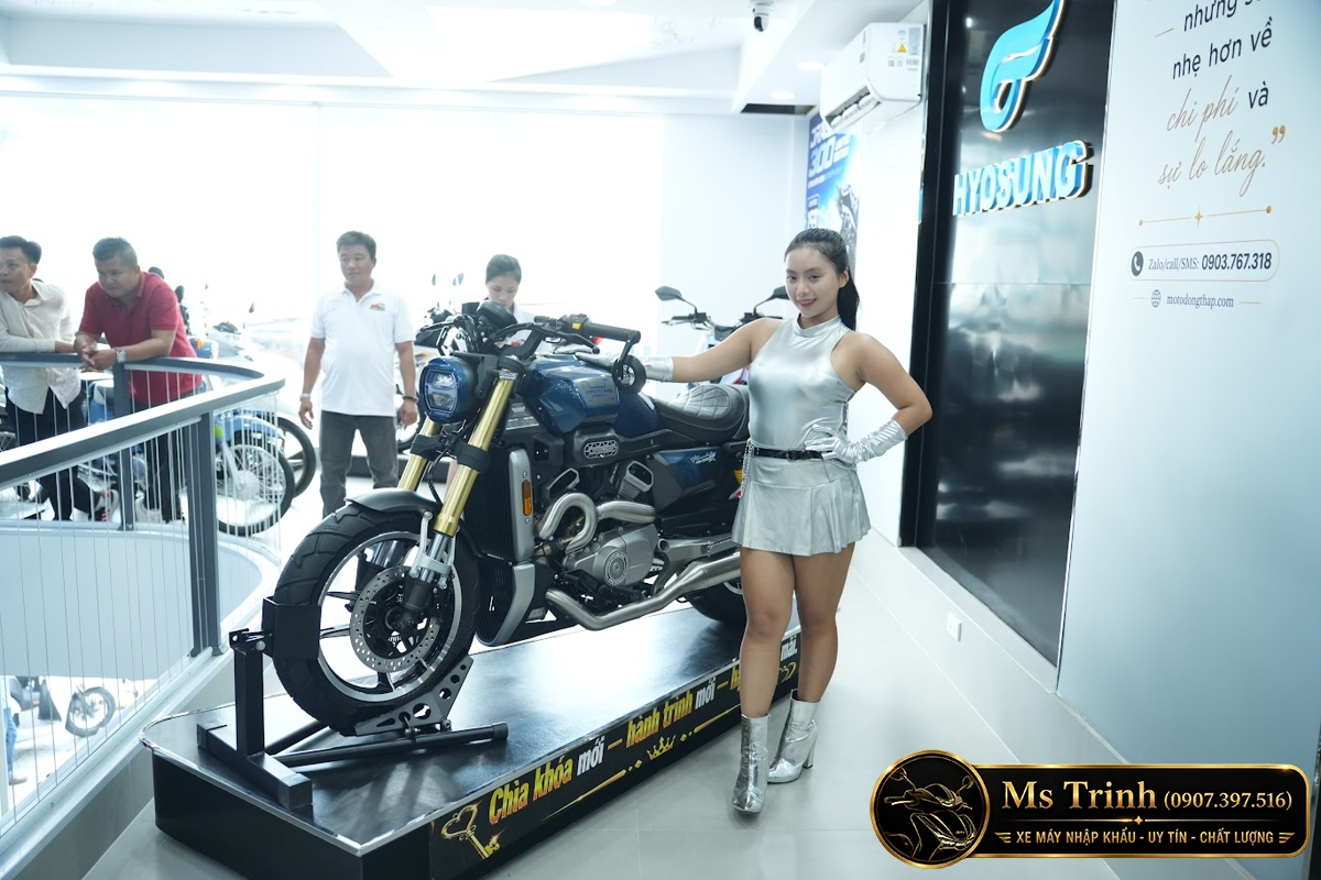 Hyosung GV350X tại Hà Nội - Cruiser 350cc Phong Cách Mỹ Cơ Bắp, Cá Tính