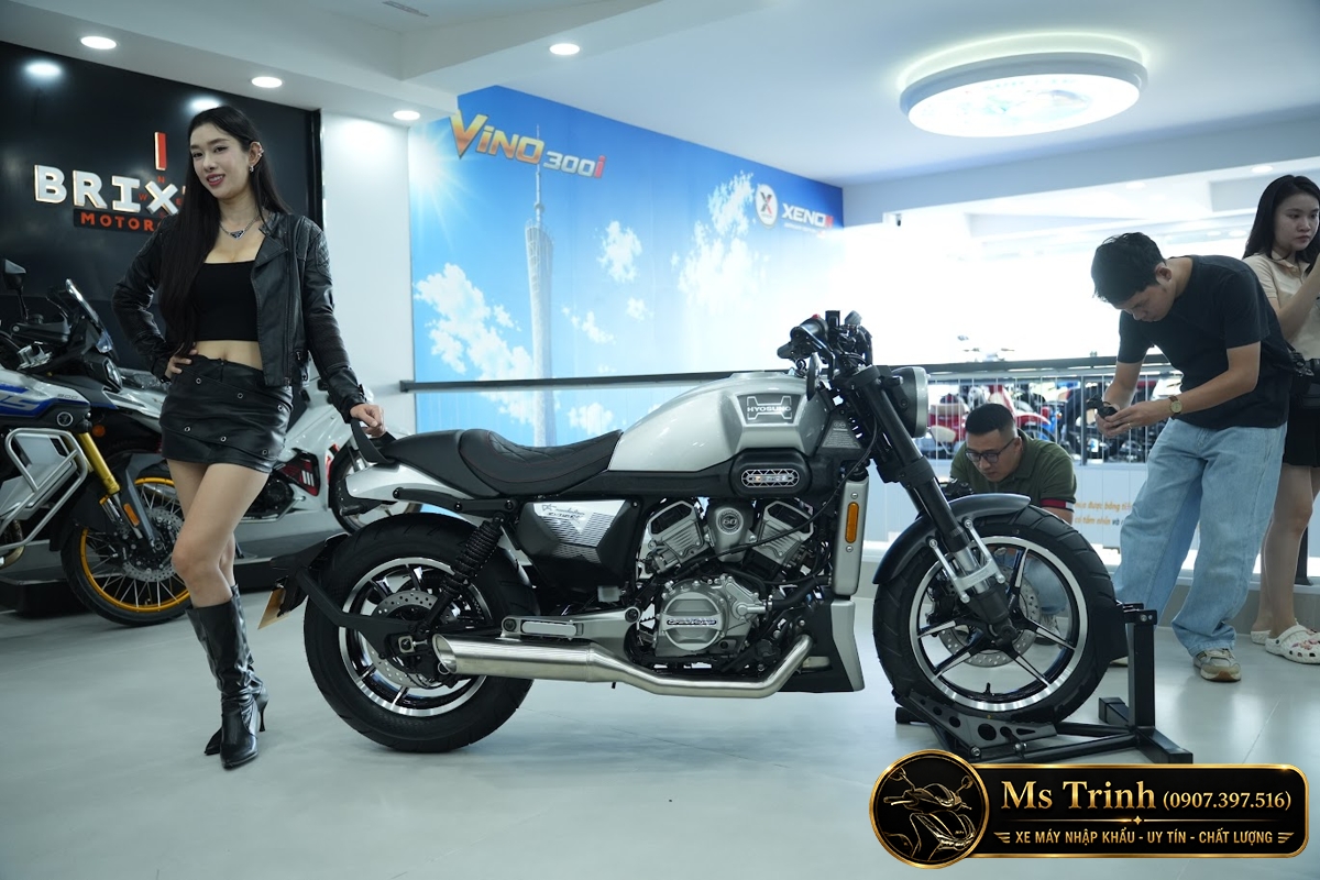 Hyosung GV350X tại Hà Nội - Cruiser 350cc Phong Cách Mỹ Cơ Bắp, Cá Tính
