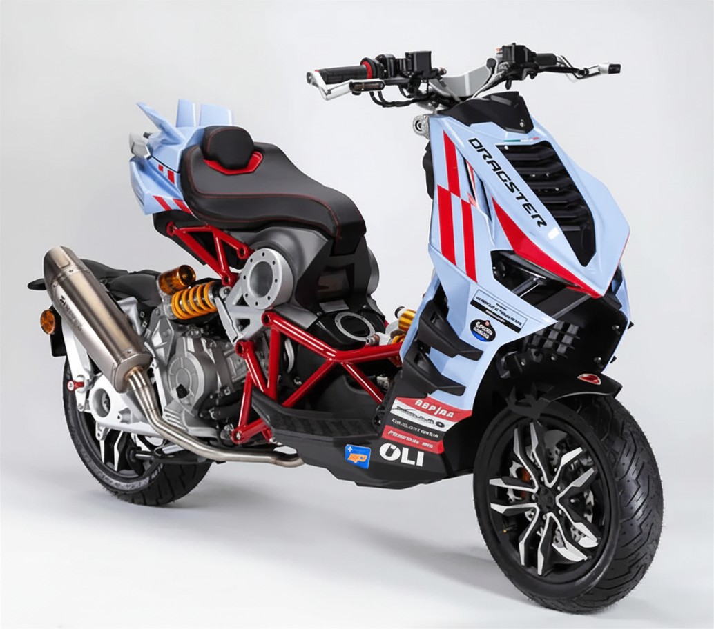 Italjet Dragster 300 Gresini Racing Tại Hà Nội - Chiếc Scooter Ý Khiến Dân Chơi Xe Phải Ngoái Nhìn