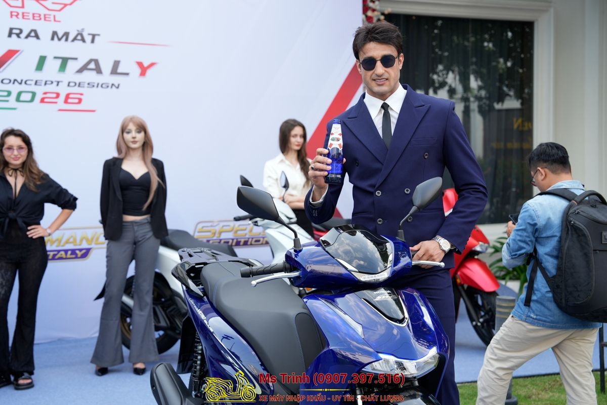 Honda SH150 Vetro Blue 2026 Limited Edition - Siêu phẩm SH Ý dàn áo xanh trong suốt cực hiếm tại Hà Nội