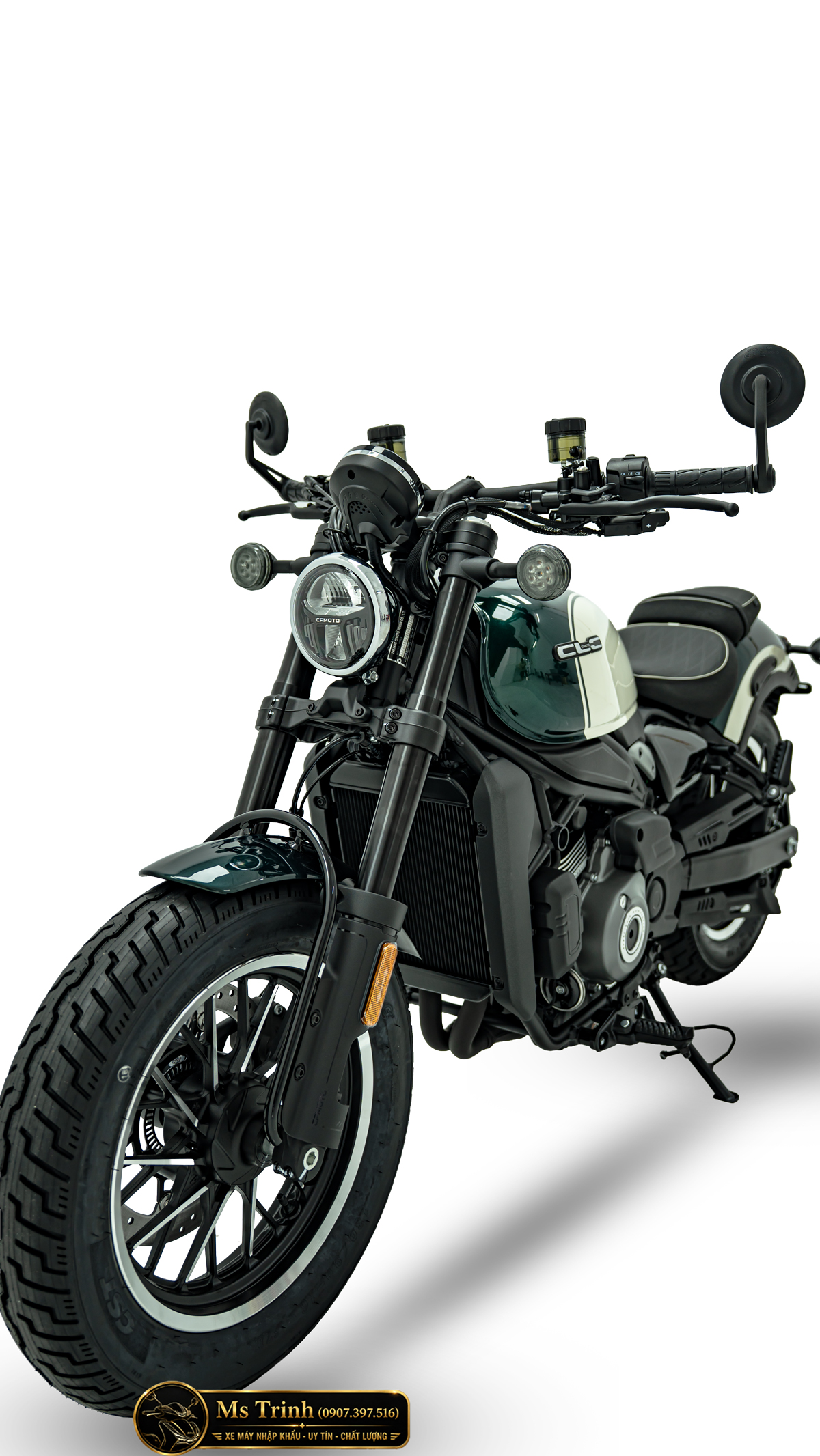 CFMOTO 450CL-C AMT: dáng cruiser dễ nhận ra từ bình xăng đến vị trí ngồi